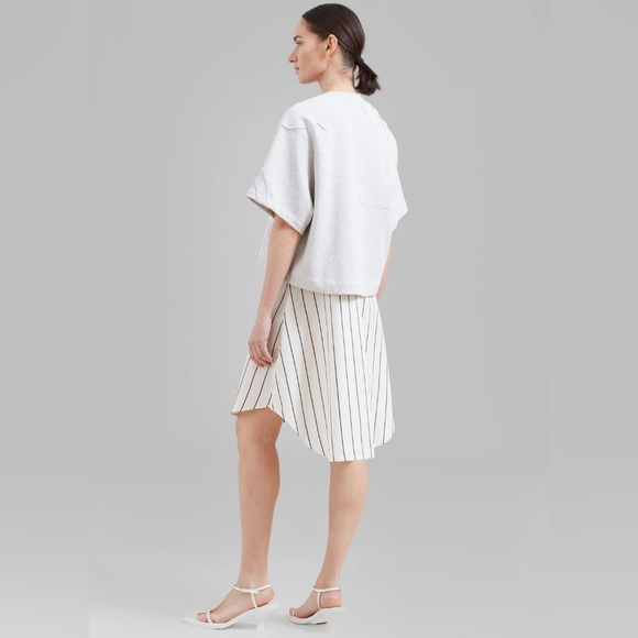 3.1 PHILLIP LIM PATCHED SWEATSHIRT COMBO DRESS - Picture 4 of 15